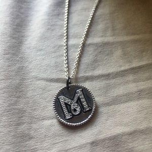 DONATED “M” monogram Necklace